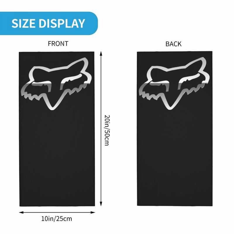 Racing Moto Motorcycle Club Bandana Neck Cover Printed F-Fox Mask Scarf Warm Face Mask Outdoor Sports Unisex Adult Winter
