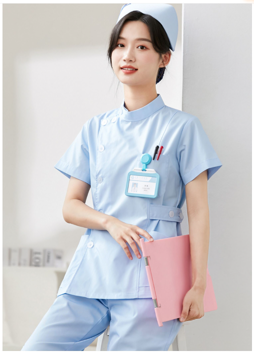 Uniforme de enfermagem hospitalar feminino, Workwear personalizado, alta qualidade, atacado