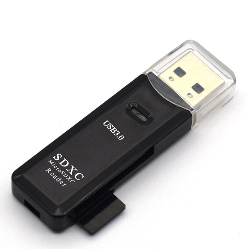 USB 3.0 Micro SD TF Cartão Leitor De Memória 2 EM 1 Leitor De Cartão De Alta Velocidade Multi-card Writer Adapter Flash Drive Laptop Acessórios