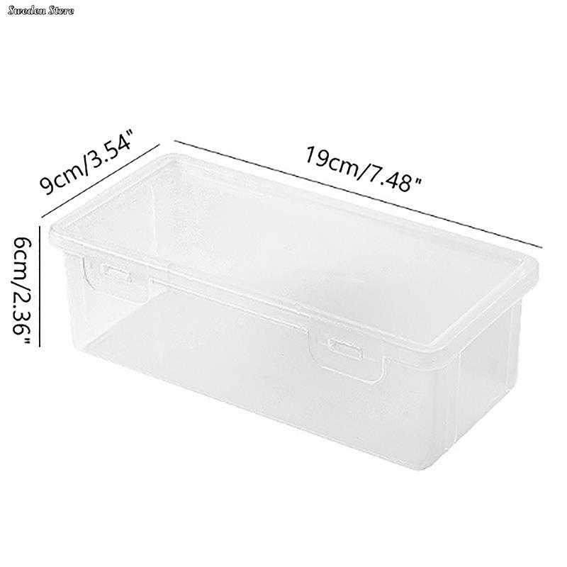 صندوق رصاص بلاستيك سعة كبيرة ، شفاف قابل للتكديس ، مستلزمات مكتبية شفافة ، منظم تخزين ، بيع بالجملة ، 1 قطعة