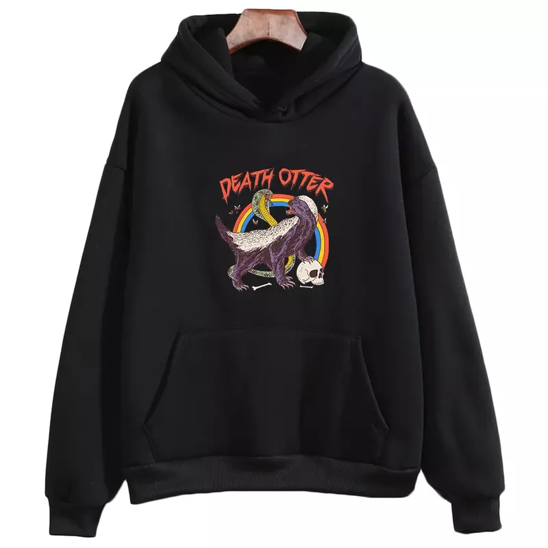 Otter gedruckt Hoodie hochwertige Fleece Sweatshirts Original muster Hoody Frauen/Männer Herbst Winter Sweat wear Anime Kleidung