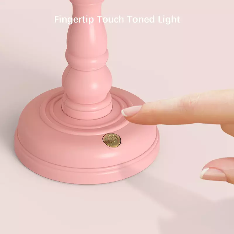 Lampu meja LED Retro sentuhan kecil, lampu malam USB dapat diisi ulang perawatan mata suasana dekoratif untuk hadiah kamar tidur
