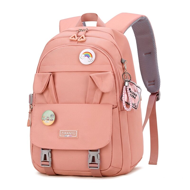 학교 bookbag 십대 소녀를위한 귀여운 토끼 귀 배낭 대용량 schoolbag 귀여운 학생 데이 팟 여성 책 가방