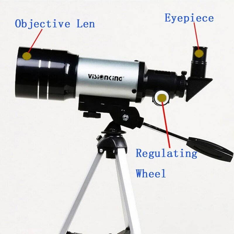 Visionking-Télescope d'astronomie monoculaire professionnel avec trépied, télescope d'équilibrage, espace, ciel, observation de la lune, enfants, 150X, 70300