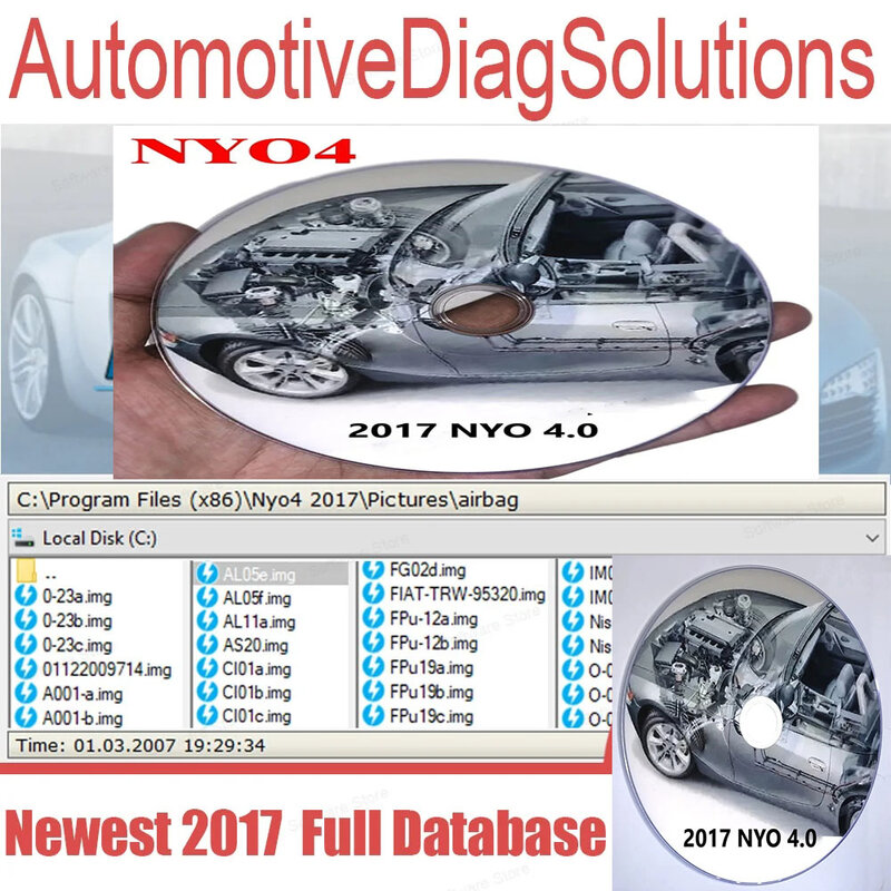 Лидер продаж 2023, программное обеспечение для ремонта автомобиля, новинка 2017 NYO 4, подушка безопасности для полной базы данных + Carradio + приборная панель + IMMO + навигация, Бесплатная удаленная установка