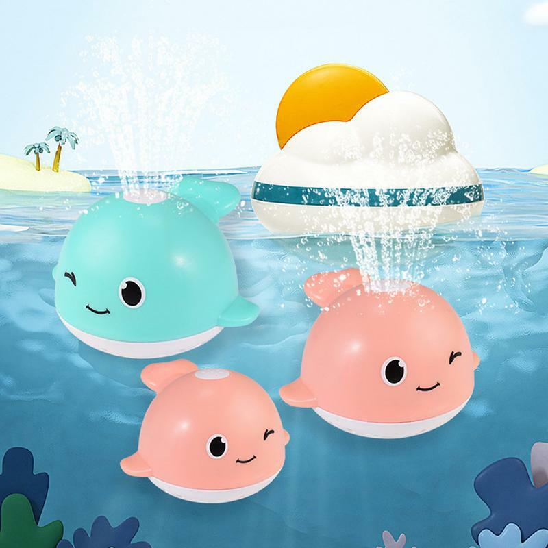 Kid Bath Toys Children Bath Whale Shape Kids Bathing Toy Sprinkler Automatic Induction Light Swimming Pool Shower Outdoor Water
