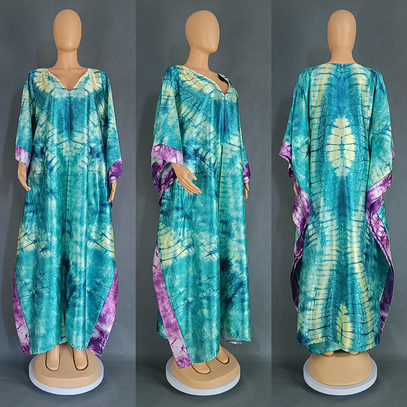 Vrouwen Afrika Abaya 2 Delige Set 2024 Afrikaanse Dashiki Nieuwe Mode Tweedelige Pak Wijde Tops + Lange Broek Feest Zomer Voor Dames