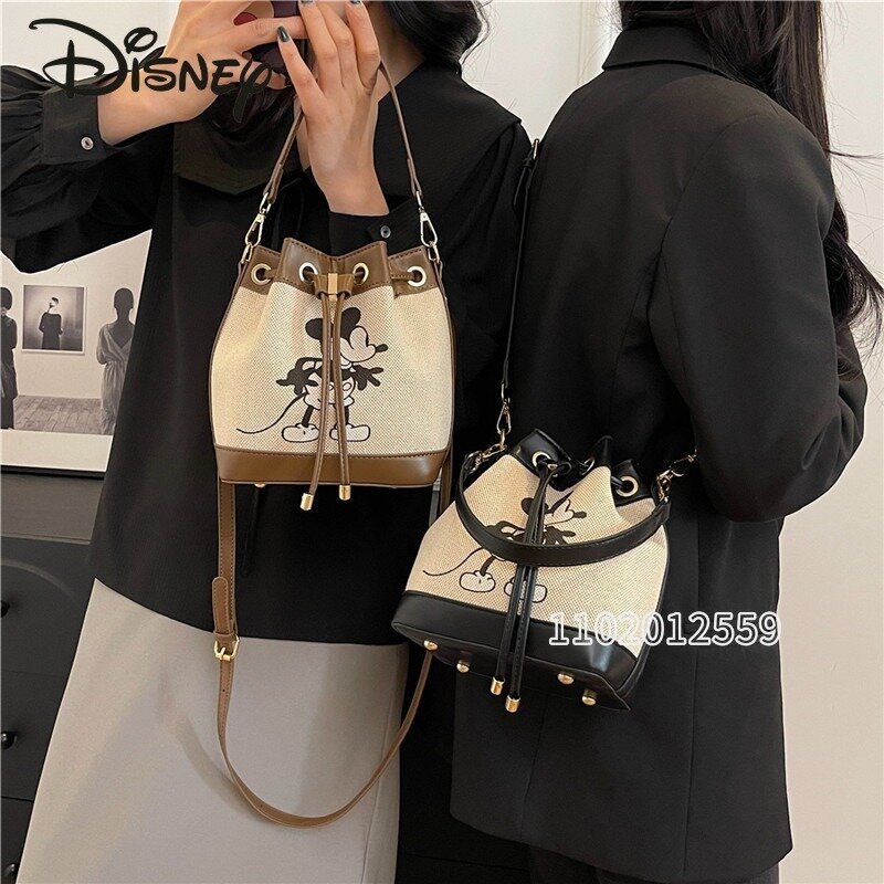 Disney Mickey New Women's Shoulder Bag Cartoon Cute Women's Handbag Fashion Trendy Women's Bag Large Capacity High Quality