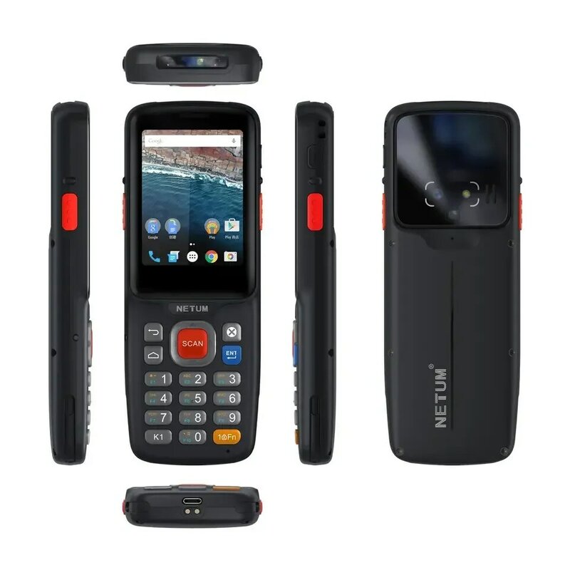 Escáner de código de barras pda portátil, dispositivo con Android 12, GPS, 32GB, Flash, 2D, Terminal para inventario de almacén