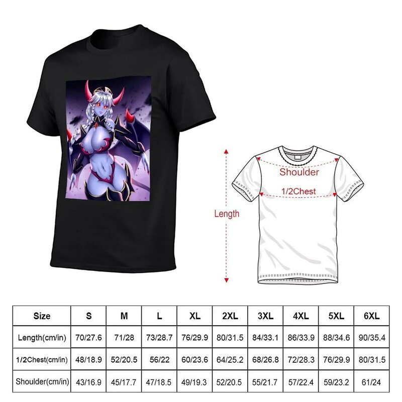Grayfia Lucifer High School DxD Artwork para Otaku T-Shirt, Gráficos Blanks, Camisetas masculinas de algodão