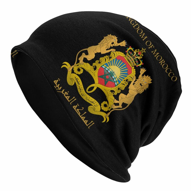 Bonnet fino lavado para homens e mulheres, Marrocos Kingdom, ciclismo casual gorros, chapéus de proteção