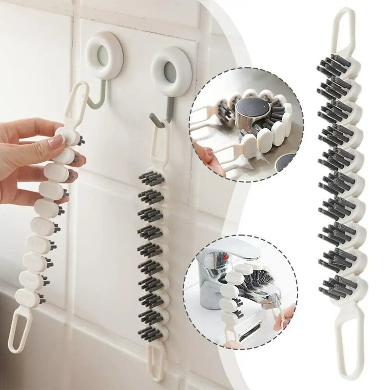 Bendable Brush Kitchen Bathroom Window-groove Guide Cleaning Clean Flume Station Brush Practical Tool Rail Crevice Wash S8u9