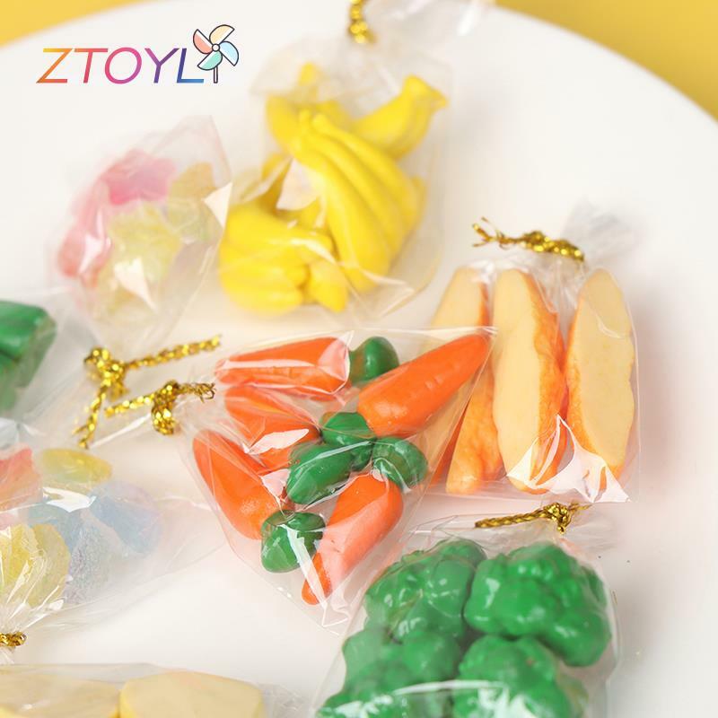 1:12 Dollhouse Miniatuur Brood Groente Candy Model Keuken Voedsel Accessoires Voor Poppenhuis Decor Kinderen Speelgoed Gift