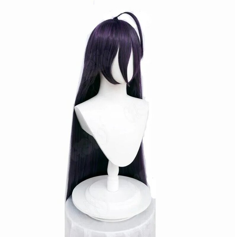 Парик для косплея Overlord Albedo, Женский синтетический парик из черного и фиолетового волокна, длинные волосы