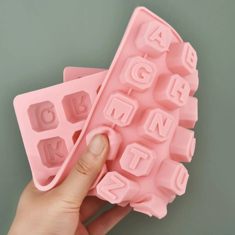 48 Letter Enghish Alphabet Letter Silicone Mold Soap Mould Cake Cupcake Bake Bakeware Chocolate Soap Decorating