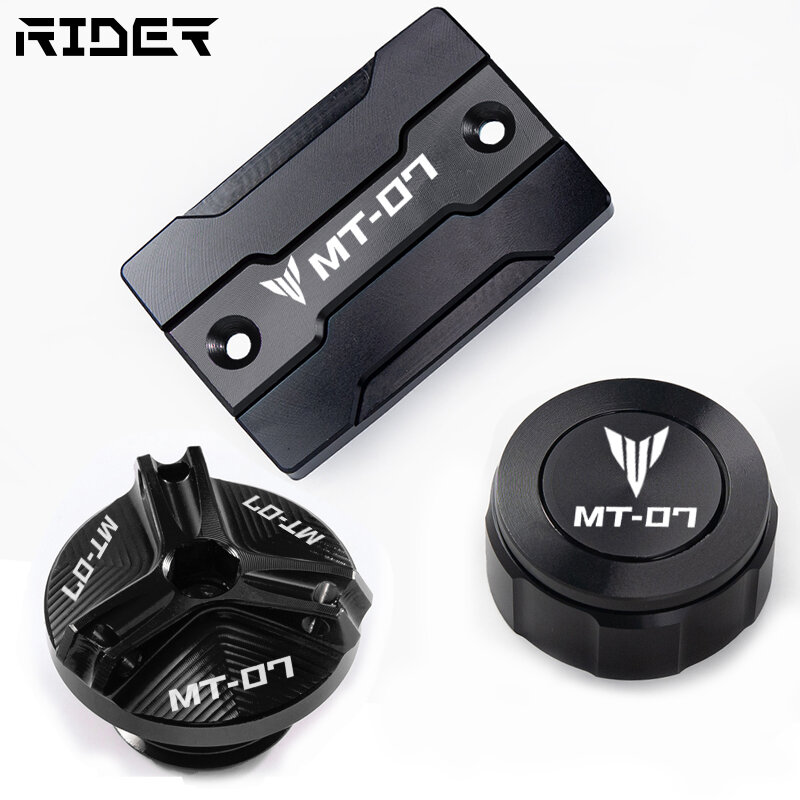 For Yamaha MT07 MT 07 mt-07 FZ07 2014-2021 2022 accessories Front and rear brake fluid oil tank cover liquid storage tank cover
