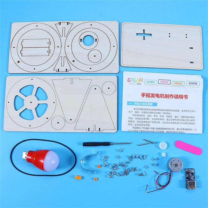 School Projects For Children Educational Kits Science Experiment Toys STEM Toy Physics Learning Dynamo Generator Model