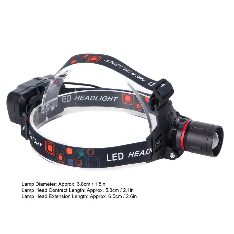 LED Red Light Headlamp Portable USB Adjustable Headlight For Hunting Beekeeping Detecting