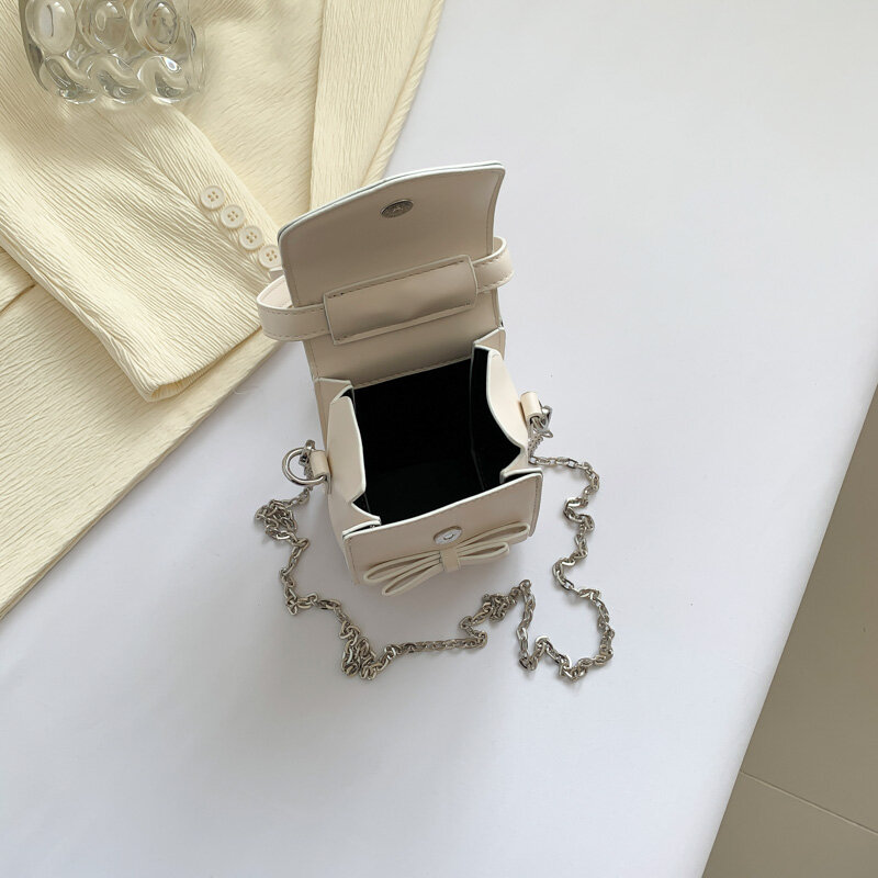 Süße Mini Umhängetaschen für Frauen 2024 Designer Sommer Modekette Handtaschen und Geldbörsen Pu Leder Dame grüne Umhängetasche