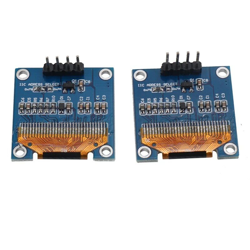 Modul tampilan OLED I2C IIC 128X64 0.96 inci, modul tampilan inci SSD1315 untuk Arduino UNO R3 STM dengan pin 8 buah