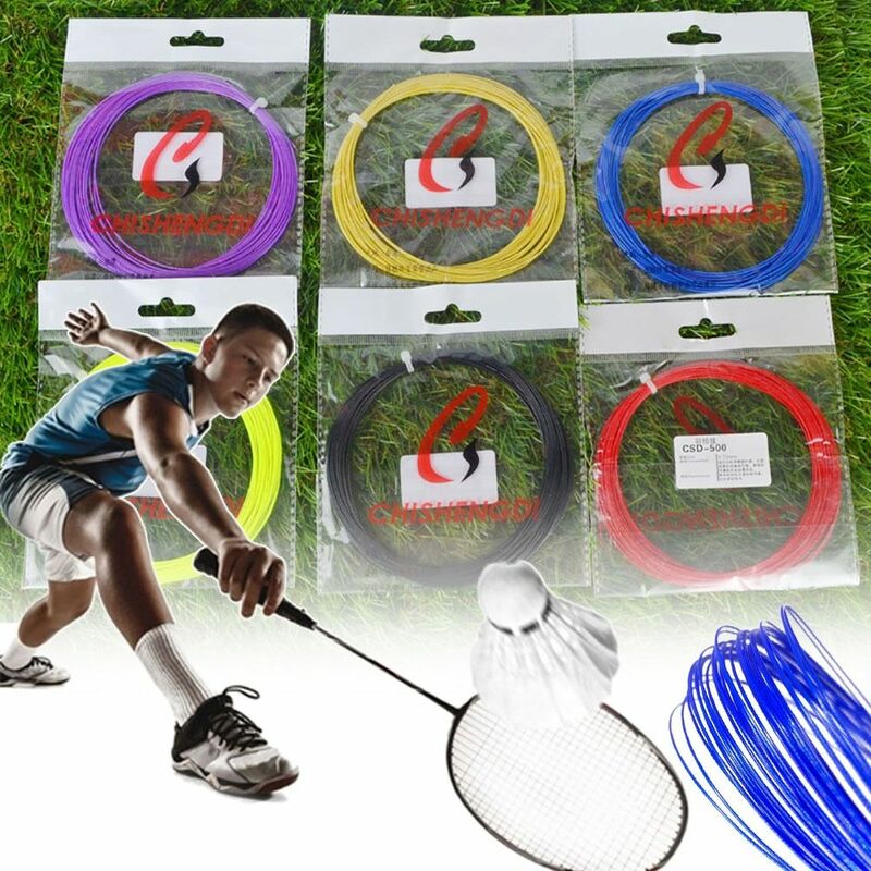 Multicolor Badminton Raquete Cordas Ferramenta, Nylon, Alta Qualidade, Esporte Suprimentos, Fio De Raquete, Comprimento 10m