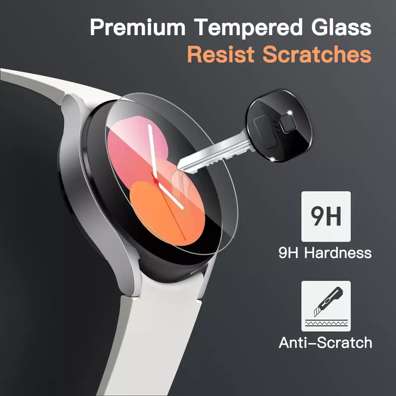 Tempered Glass for Samsung Galaxy Watch 5 4 3 42mm 44mm 40mm 46mm Anti Scrach Film Watch4 Classic Screen Protectors Films