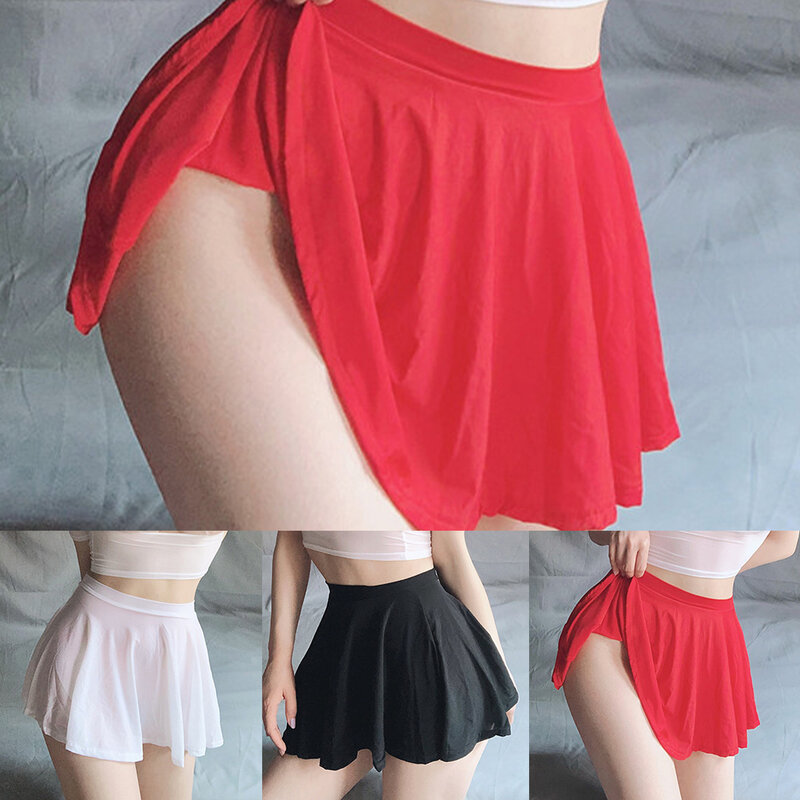 Fashionable High Waist Pleated Casual Skirt for Women Mini Skater Skirt for an Effortlessly Stylish Appearance