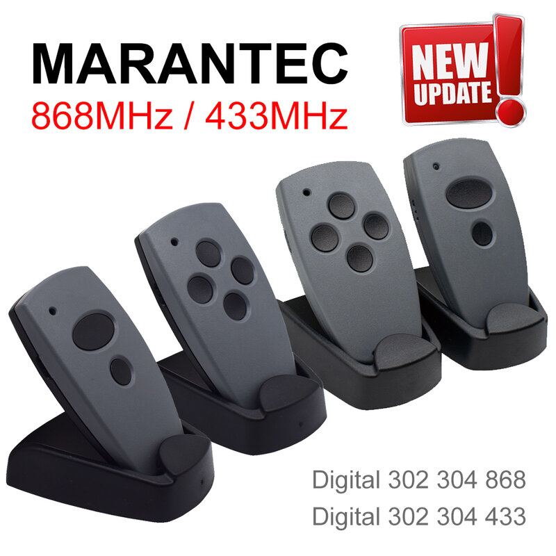 Kontrola pilot garażowy MARANTEC 868 MHz / 433MHz dla cyfrowego D302 D304 D313 433 D323 D382 D384 131 polecenia 868 211 212 214 221