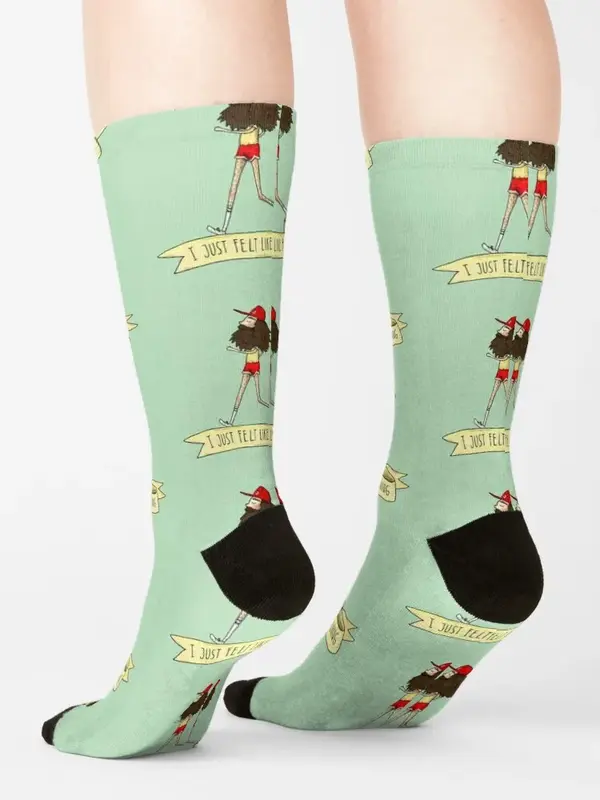 Forrest Gump - I just felt like running Socks colored funny gifts Stockings Socks Woman Men's