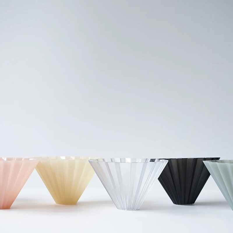 Gotero Origami Air S 1-2 tazas, Material de resina, resistente al calor, apto para lavavajillas, filtro de café inastillable