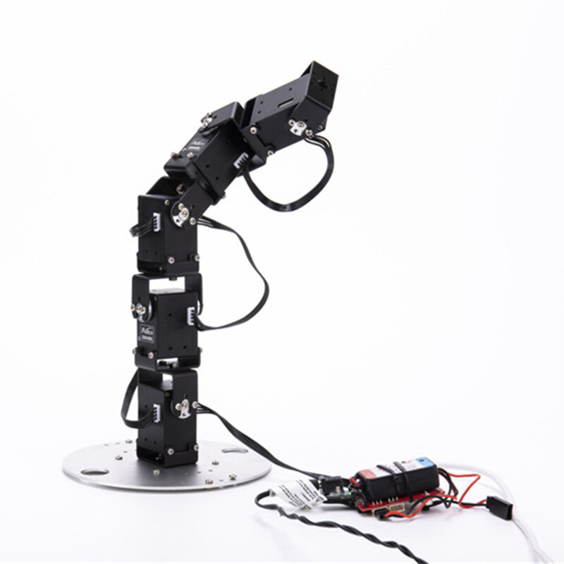 Aluminium Robot 6 DOF Arm Mechanical Robotic Arm Clamp Claw Mount Kit W/ Servos Servo Horn For Arduino DIY Robot Parts