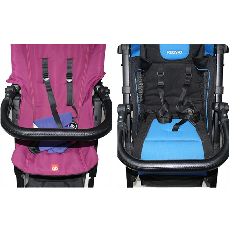 Stroller Bumper Bar Universal Armrest Stroller Accessories Adjustable Handlebar Leather Fit YOYO/YOYA/Cybex 98% Baby Pushchair