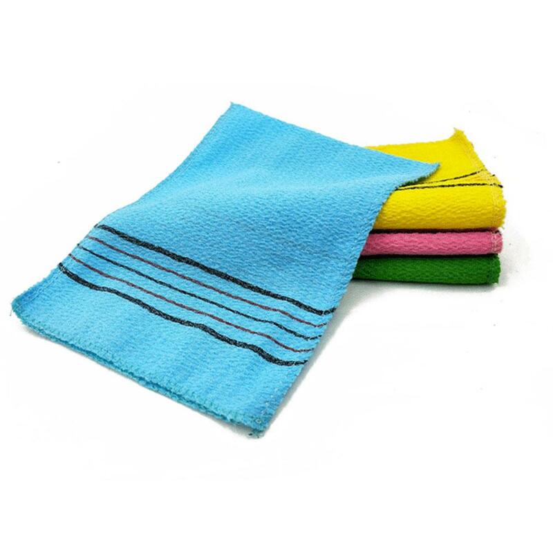 Exfoliating Bath Washcloth Body Scrub Shower Towel Portable For Adults Coarse Grain Brush 150D Fine Sand Bath Towel J4G1