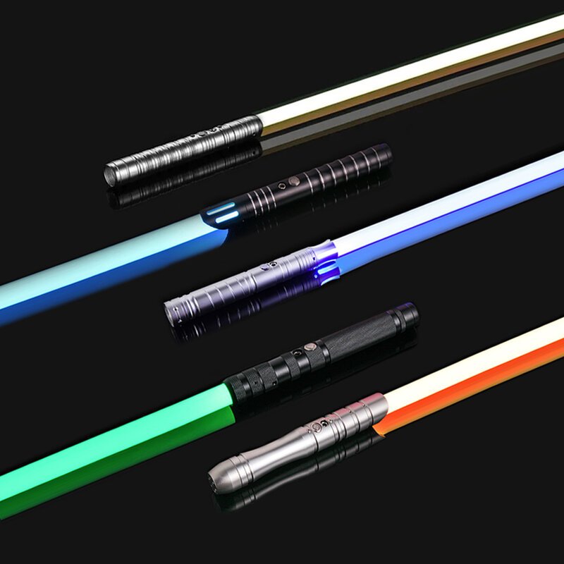 RGB Metal Lightsaber Laser Sword Rave Flashing Cosplay Sabre De Luz Weapon Light Stick Luminous Cool Toys Led Stick