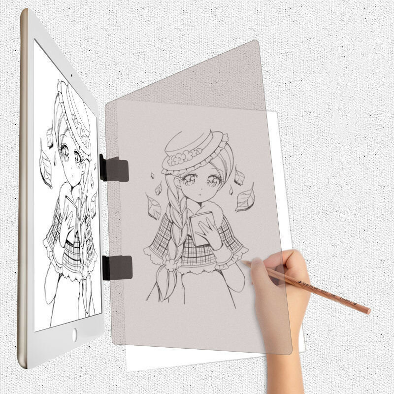 Telefone/Tablet Desenho Cópia Placa Pintura Tracing Board Pad para Esboço Reflexão Especular Escurecimento Suporte Crianças