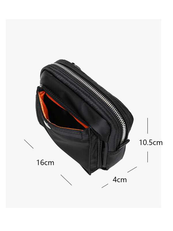 Japanese Style Casual Fanny Pack Nylon Cloth Men Crossbody Bags Casual Shoulder Bag for Man Waterproof Small Men Bag Fashion Bag