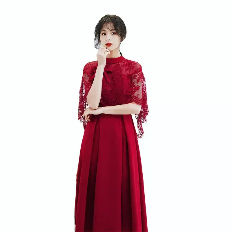 Chinesische traditionelle Braut Mutterschaft Fotografie Requisiten Spitze Bogen Design Schwangerschaft Kleidung Damen Abendkleider für Schwangere