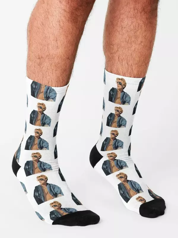 JJ obx-Calcetines deportivos personalizados para hombre y mujer, medias cálidas de invierno para ciclismo