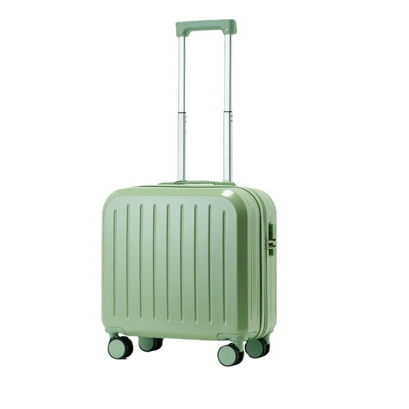 (023) Wielofunkcyjna damska walizka na kółkach 18 cali przeznaczona do lekkich podróży