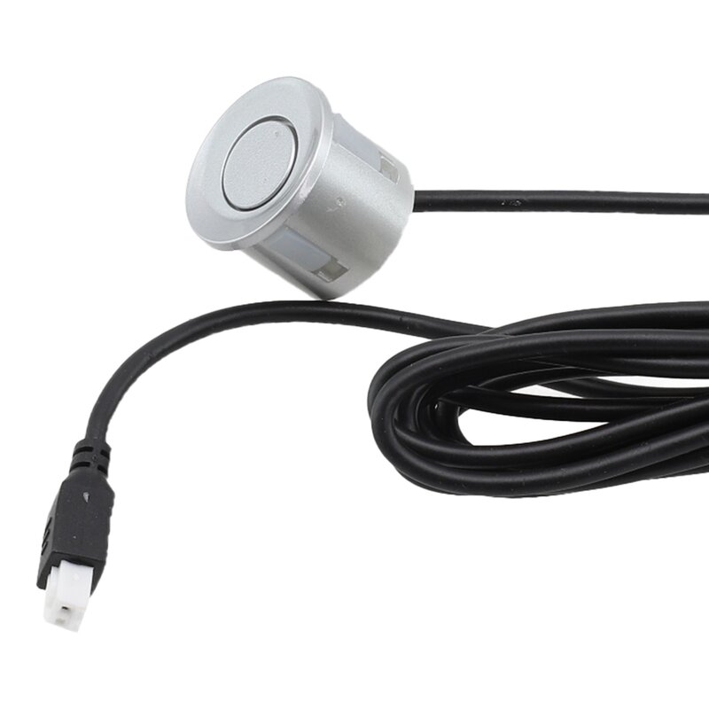1x Sensors 22mm Car Parking Sensor Kit Reverse Backup Sound Response Probe ABS Silver  Accessories For Vehicles