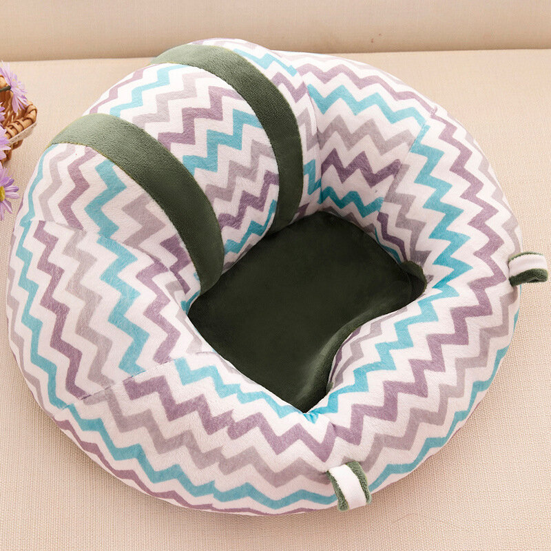 Sofa Bayi Bayi Sofa Tempat Duduk Bayi Belajar Makan Katun Mendukung Kursi Duduk untuk Menjaga Postur Duduk Nyaman