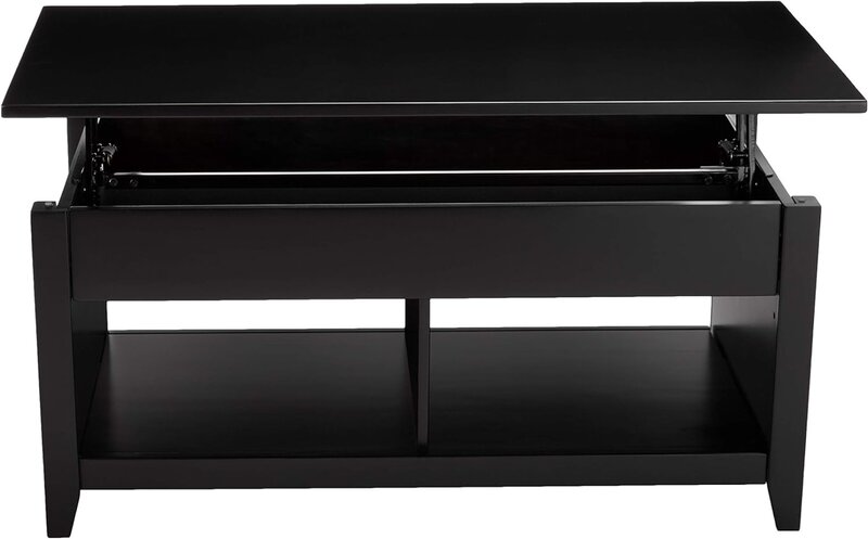 Amazon Basics Lift-Top-Aufbewahrung rechteckiger Couch tisch, schwarz, 40 Zoll x 18 Zoll x 19 Zoll