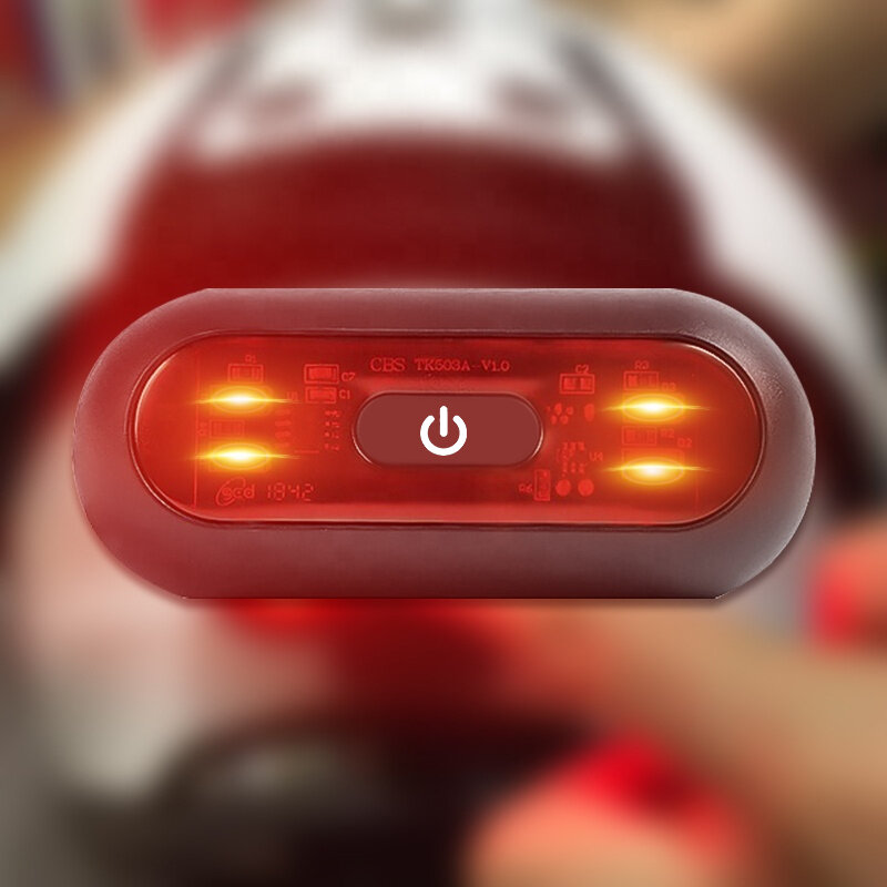 오토바이 자전거 헬멧 미등, 안전 신호 경고, 후방 램프, 방수 LED 조명