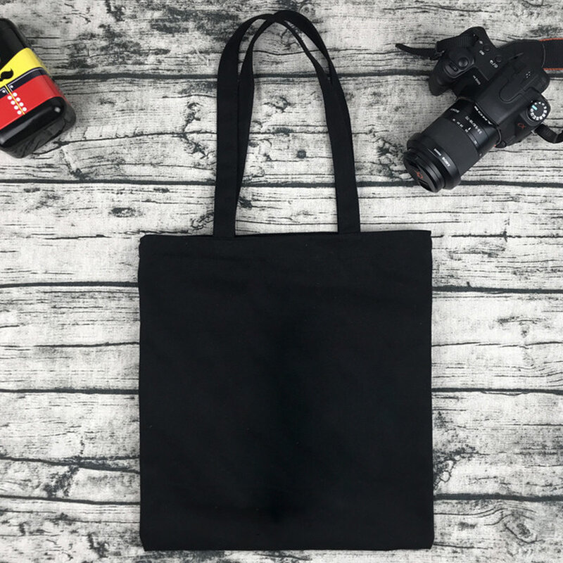 Canvas Shoulder Bag Women's Reusable Shopping Bags Ladies 2020 Fashion Handbags Storage Bag Gold Printing Casual Tote for Girls