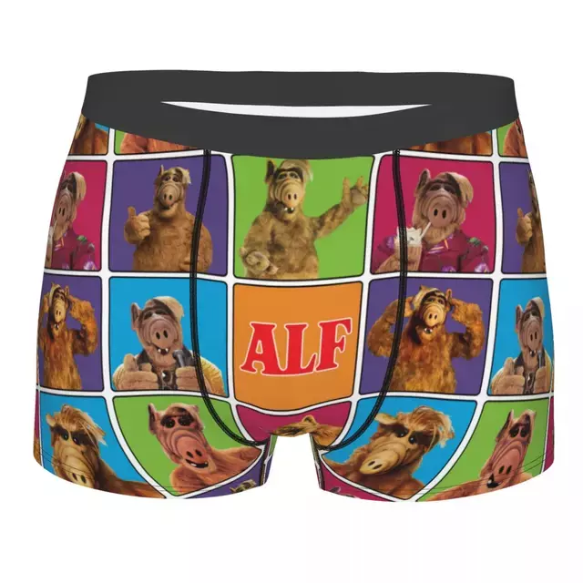 Alf-남성용 통기성 복서 반바지, 재미있는 속옷, TV 시리즈 팬티, 공상 과학 노벨티