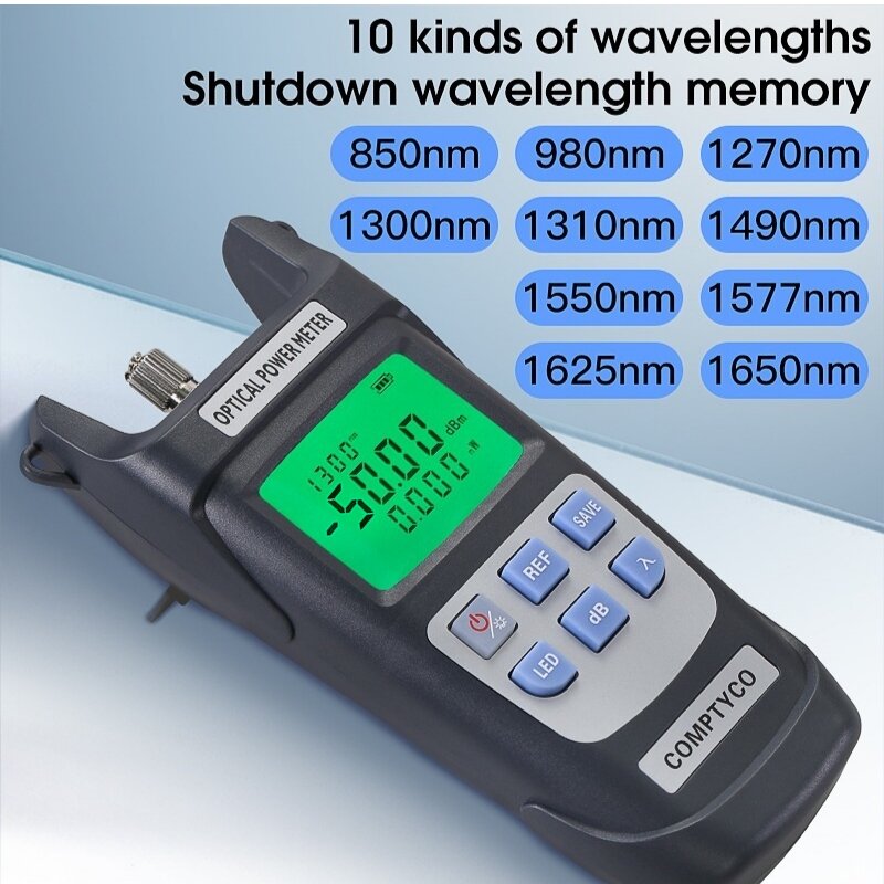 Набор инструментов для тестирования волокна FTTH (опционально) фотооптический измеритель мощности (OPM -50 ~ + 26 дБм) и Визуальный дефектоскоп (1/10/20/30/50 мВт VFL)