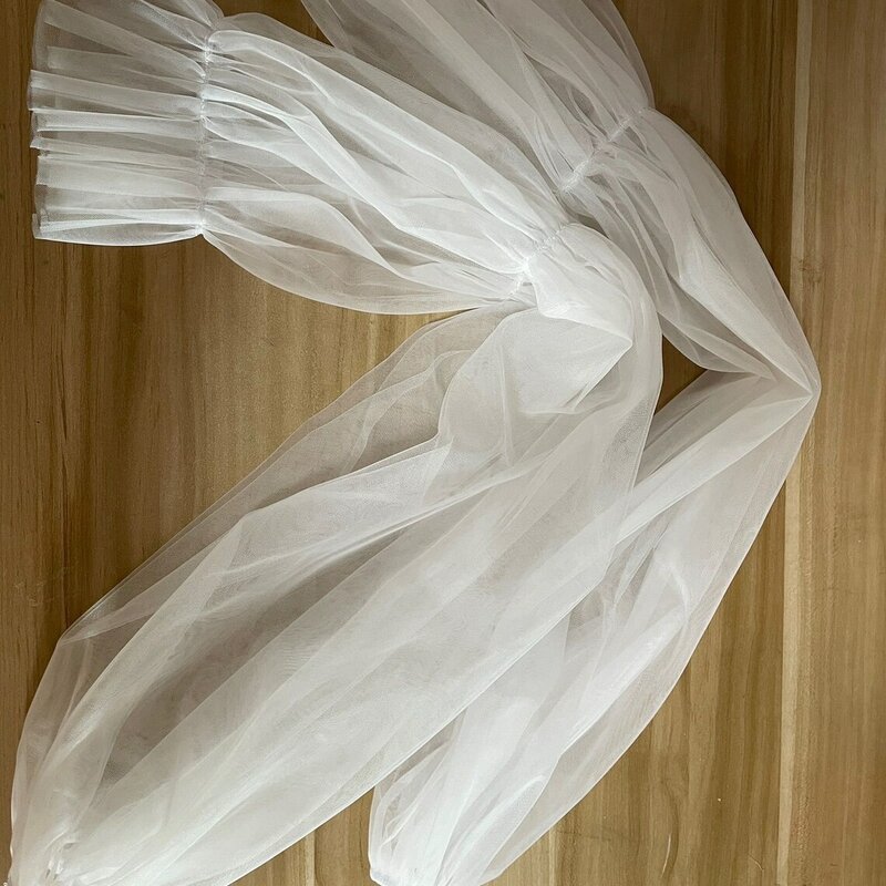 75cm rimovibile maniche lunghe matrimonio Puffy Tulle sleeve accessori da sposa senza spalline Party Elastic Opera Bridal Cover Long