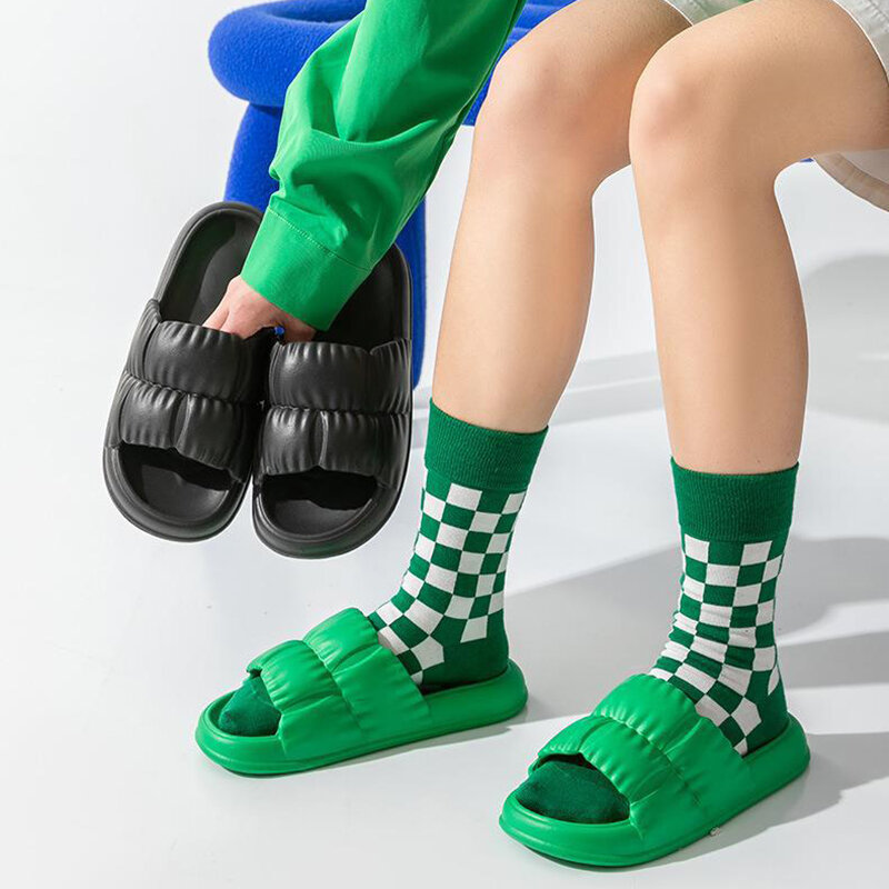 Women's Soft Sole Cloud Slippers for Home Non-slip Bathroom Slippers Women 2023 Summer Thick Platform Sandals Flip Flops Woman