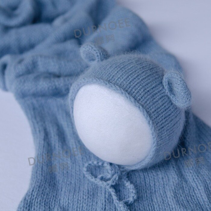 Accessori per fotografia per neonati bambole fatte a mano orso di coniglio lavorato a maglia accessori per Studio fotografico per bambini