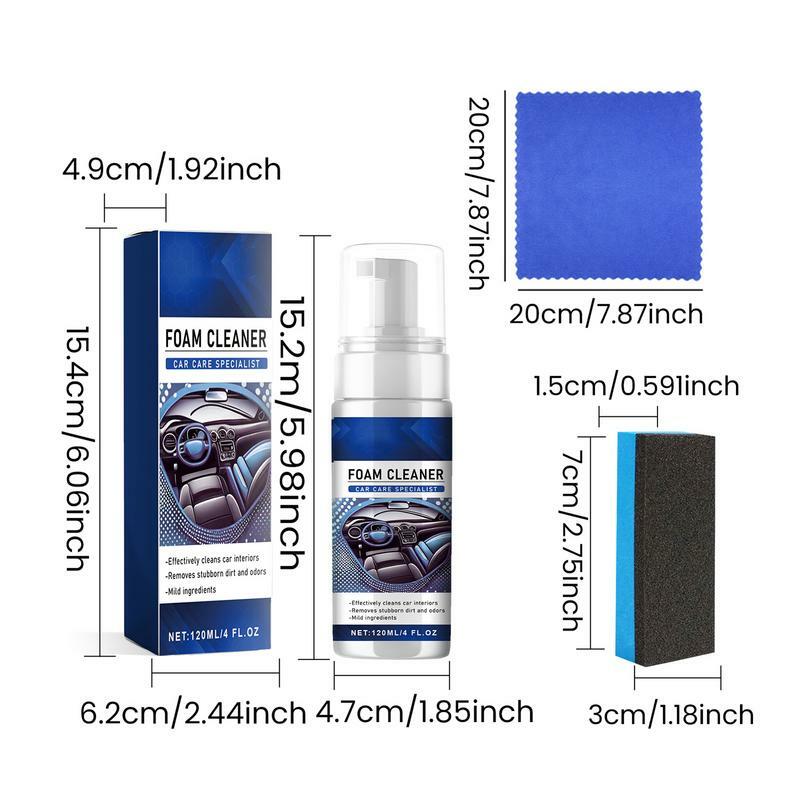 120ml Car Cleaning Restorer Leather Retreading Agent Car Interior Cleaner Polish Spray For Car Seat Door Panels Pedals Furniture